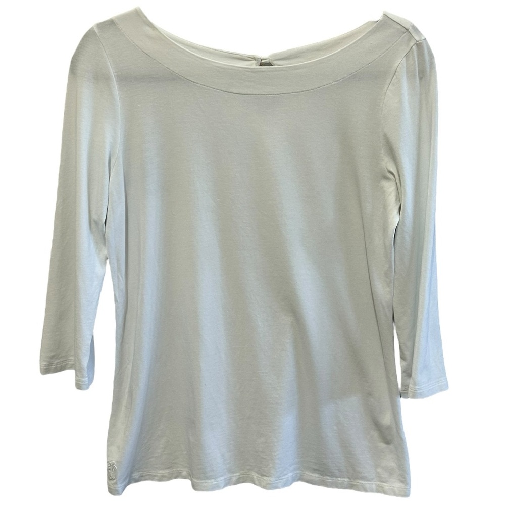 Lilly Pulitzer Women’s 3/4 Sleeve Boat Neck Waverly Top Sz S